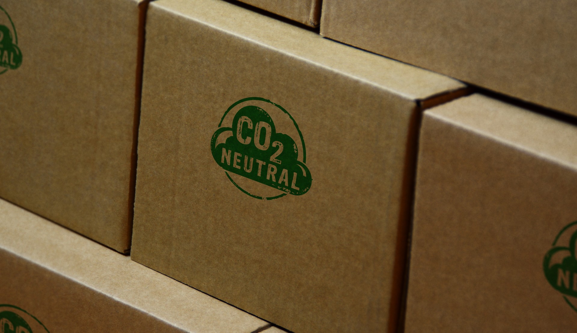 CO2 carbon neutral emission stamp and stamping